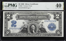 Fr. 251. 1899 $2 Silver Certificate. PMG Extremely Fine 40.
An early iteration of the ever-popular $2 "Mini-Porthole" that features the Vernon - Trea...