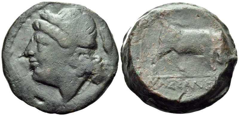 GAUL. Massalia. Circa 250-225 BC. Large Bronze (Bronze, 27 mm, 15.23 g, 8 h), He...