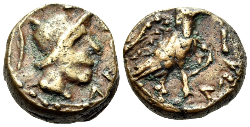 GAUL. Massalia. Circa 49-25 BC. Small Bronze (Bronze, 12 mm, 2.78 g, 9 h). ΔΡ[ΑΓ...