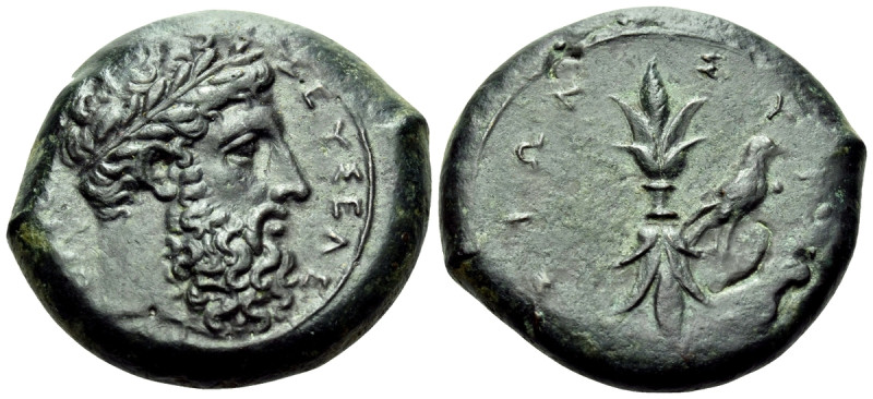 SICILY. Syracuse. Timoleon and the Third Democracy, 344-317 BC. Hemidrachm (Bron...