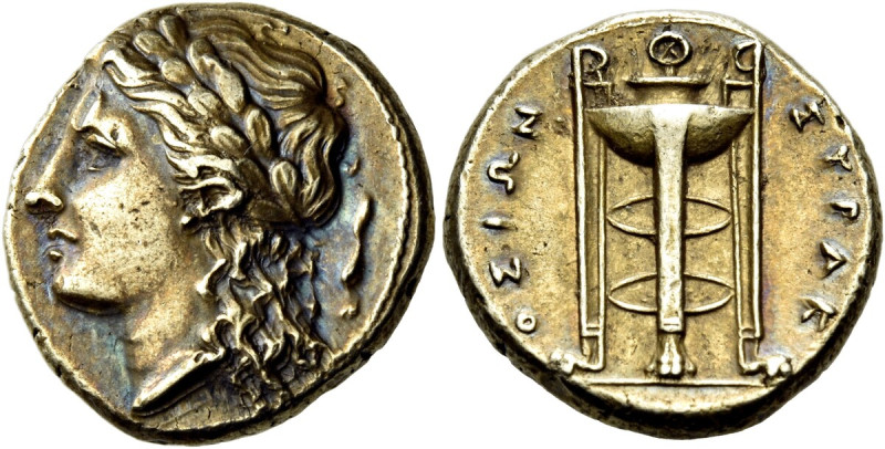 SICILY. Syracuse. Agathokles, 317-289 BC. 25 Litrai (Electrum, 15.5 mm, 3.56 g, ...