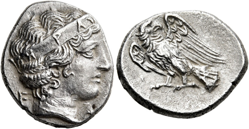 ELIS. Olympia. 103rd Olympiad, 368 BC. Hemidrachm (Silver, 16 mm, 2.97 g, 9 h), ...