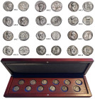 The Collier complete set of the 12 Caesars in Silver offered in a luxurious custom made wooden case.


1. Julius Caesar, first half of March, 44 BC...