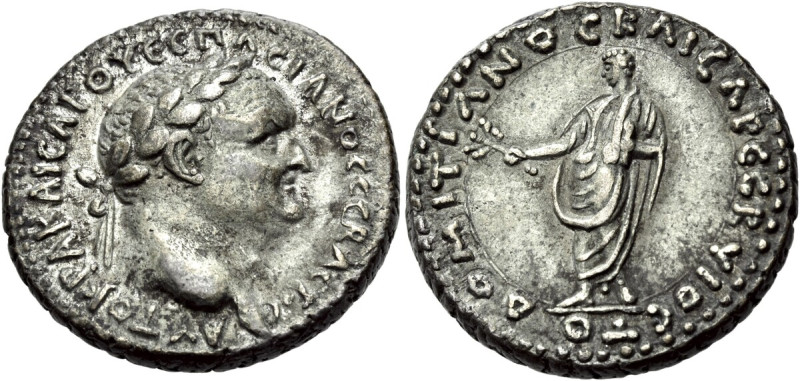 CAPPADOCIA. Caesarea. Vespasian, 69-79. Didrachm (Silver, 21.5 mm, 6.90 g, 12 h)...