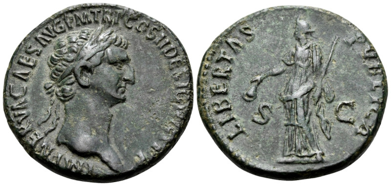 Nerva, 96-98. As (Orichalcum, 26.5 mm, 11.16 g, 6 h), Rome, late 96. IMP NERVA C...