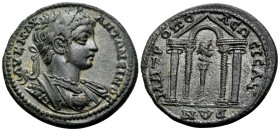 CILICIA. Isaura. Caracalla, 198-217. (Bronze, 25.5 mm, 8.02 g, 6 h). AV K M AY - ANTΩNEINOC Laureate and cuirassed bust of Caracalla to right, with dr...