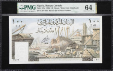 ALGERIA. Banque Centrale d'Algerie. 100 Dinars, 1.1.1964. P-125a. PMG Choice Uncirculated 64.

Estimate: $100.00 - $200.00