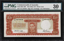 AUSTRALIA. Commonwealth Bank of Australia. 10 Pounds, ND (1942). P-28b. R59. PMG Very Fine 30.

Estimate: $200.00 - $400.00