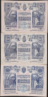 AUSTRIA. Lot of (3). Oesterreichisch-Ungarische Bank. 50 Kronen, 2.1.1902. P-6. Very Fine.
Foreign substance on 1 note.

Estimate: $50.00 - $100.00