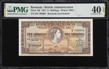BERMUDA. Lot of (3). Bermuda Government. 5 & 10 Shillings, 1 Pound, 1957-66. P-18b, 19c & 20d. PMG Extremely Fine 40 EPQ to Choice Uncirculated 64.
...