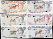 BERMUDA. Lot of (6). Bermuda Monetary Authority. 1 to 100 Dollars, 1978-84. P-28s to 33s. Specimen. Uncirculated.

Estimate: $100.00 - $200.00