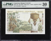 CAMEROON. Banque Centrale - Republique Federale du Cameroun. 1000 Francs, ND (1962). P-12a. PMG Very Fine 30.

Estimate: $150.00 - $300.00