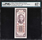 CHINA--TAIWAN. Lot of (3). Bank of Taiwan. 5 Yuan, 1966. P-R109. S/M#T74-50. PMG Gem Uncirculated 66 EPQ & Superb Gem Uncirculated 67 EPQ.

Estimate...