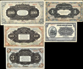 CHINA--FOREIGN BANKS. Lot of (5). Russo-Asiatic Bank. Mixed Denomination, ND (1917). P-S473, S474, S475, S476 & S478. Very Fine to About Uncirculated....