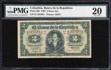 COLOMBIA. Banco de la Republica. 2 Pesos Oro, 20.7.1923. P-362. PMG Very Fine 20.

Estimate: $200.00 - $400.00