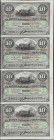 CUBA. Uncut Sheet of (4). Banco Espanol de la Isla de Cuba. 10 Pesos, 15.5.1896. P-49d. About Uncirculated to Uncirculated.

Estimate: $100.00 - $20...