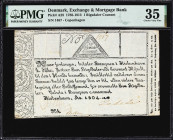 DENMARK. Exchange & Mortgage Bank. 1 Rigsdaler Courant, 1804. P-A28. PMG Choice Very Fine 35.
Dated 1804. A better than average example of this early...
