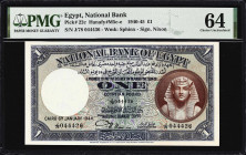 EGYPT. Lot of (2). National Bank of Egypt. 1 Pound, 1933-44. P-22b & 22c. PMG About Uncirculated 50 & Choice Uncirculated 64.

Estimate: $150.00 - $...