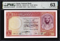 EGYPT. Lot of (2). National Bank of Egypt. 10 Pounds, 1958. P-32c. Consecutive. PMG Choice Uncirculated 63 & 64 EPQ.
PMG Choice Uncirculated 63 & Cho...