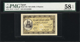 EGYPT. Royal Government of Egypt. 5 Piastres, 1940. P-164. PMG Choice About Uncirculated 58 EPQ.

Estimate: $200.00 - $300.00