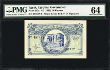 EGYPT. Royal Government of Egypt. 10 Piastres, ND (1940). P-167a. PMG Choice Uncirculated 64.

Estimate: $150.00 - $250.00