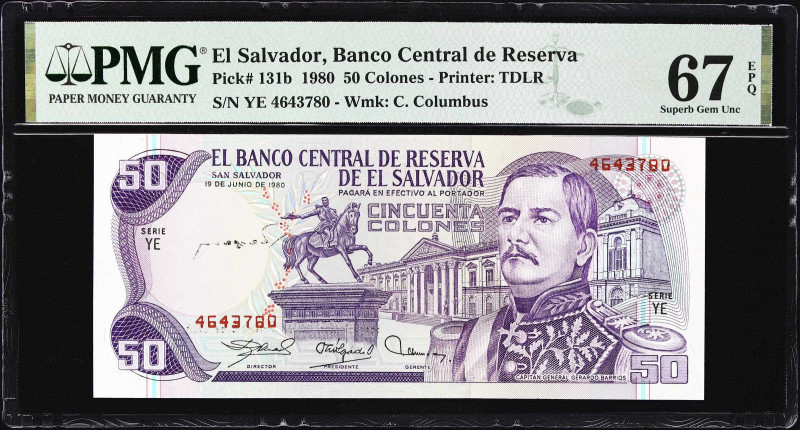 EL SALVADOR. Banco Central de Reserva de El Salvador. 50 Colones, 19.6.1980. P-1...