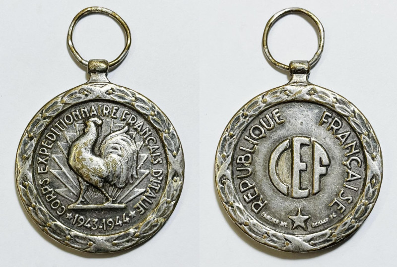 FRANCIA. Medaglia per la Campagna d'Italia 1943-1944. Istituita il 1 aprile 1953...