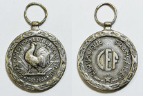 FRANCIA. Medaglia per la Campagna d'Italia 1943-1944. Istituita il 1 aprile 1953. Ae argentato; 36mm

SPL