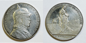 PERSONAGGI. OTTO VON BISMARCK (1815-1898). Medaglia per la morte di Bismark 1898. Ag; 28,70gr; 39mm

qFDC

 RARA. Fondi Lucenti