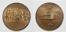 USA. Medaglia per il Bicentenario dellÃ¬'indipendenza e della prima coniazione della zecca di Philadelphia Cu ; 37mm

FDC - RAME ROSSO
