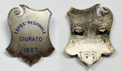 ITALIA. Distintivo del 1887 per l'Esposizione Nazionale - Giurato. Ag; 29x22 mm

FDC