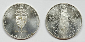 ITALIA. Gettone per la Santa Casa di Loreto - 2008. Ae argentato; 29,4 mm

FDC