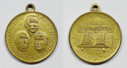 ITALIA. Medaglia 1870-1970 per il centenario dell'annuario Guida Monaci - Zapponini. Opus: Veroi. Ae dorato; 24,8 mm

FDC