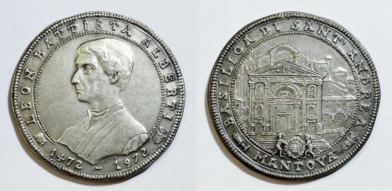 MANTOVA. Medaglia per il V centenario della costruzione della Basilica di Sant'A...