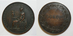 MILANO. Accademia delle Belle Arti. Medaglia premio per la Scuola di Belle Lettere - I corso a Martinenghi Roberto. Opus: Luigi Manfredini. Ae; 61,3mm...