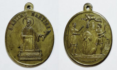 NAPOLI. Medaglia religiosa S. Antimo Martire inizi '900. De Gregorio Ae; 33x28mm

SPL+