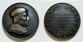 PERSONAGGI. FRANCESCO GUICCIARDINI (1483-1540). Medaglia 1840 in memoria del Guicciardini. Opus: P. Girometti. Ae; 42mm

FDC