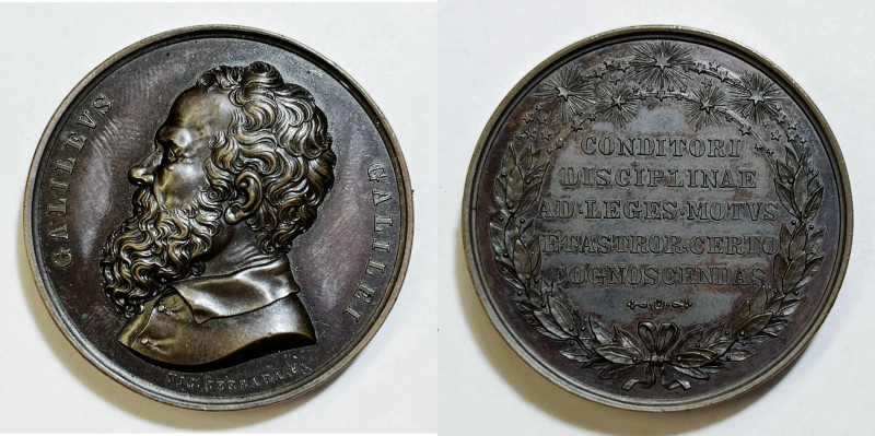 PERSONAGGI. GALILEO GALILEI (1564-1642). Medaglia 1840 in memoria di Galileo. Op...