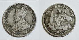 AUSTRALIA. Giorgio V (1910-1936). 1 scellino 1922. KM 26; Ag; 5,45gr

MB/BB