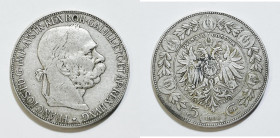 AUSTRIA. Francesco Giuseppe (1848-1916). 5 corone 1900. KM 2807; Ag; 23,85gr.

BB