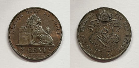 BELGIO. Alberto II. 2 cent 1859 Cu

SPL

 Legenda "Belges"
