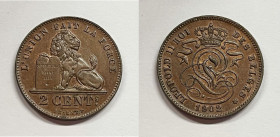 BELGIO. Alberto II. 2 cent 1873 Cu

FDC - RAME ROSSO

 Legenda "Belges"