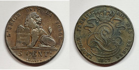 BELGIO. Alberto I. 5 cent. 1847 Cu

BB