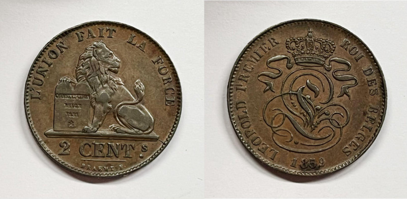 BELGIO. Leopoldo I. 1 Cent 1861 KM 1; Cu

SPL+