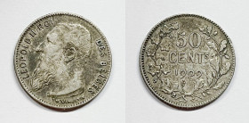 BELGIO. Leopoldo II. 50 Cent 1909 KM 27; Ag; 2,5gr.

BB+

 Legenda "Belges"