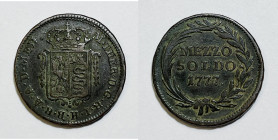 MILANO. REGNO LOMBARDO VENETO. Maria Teresa (1740-1780). Mezzo soldo 1777. MIR 441/2; Cu; 3,85gr

BB