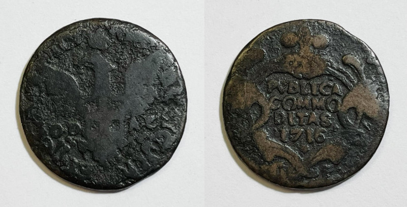PALERMO. REGNO DI SICILIA. Amedeo II di Savoia (1713-1720). Grano 1716. MIR 901/...