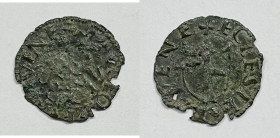 RAVENNA. Emissioni a nome dell'Arcivescovo Nicola Fieschi (inizi sec. XVI). Quattrino Munt.11; Mi; 0,49gr.

qBB

 RRR - Mancanze al tondello