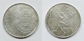 SAN MARINO. 500 lire 1981 "Virgilio". Ag. 11 gr

FDC