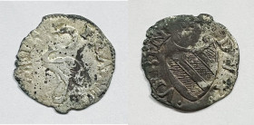 URBINO. Francesco I Maria della Rovere (1508-1538). Quattrino Cav.73; Mi; 0,48gr

BB+

 Argentatura quasi completa